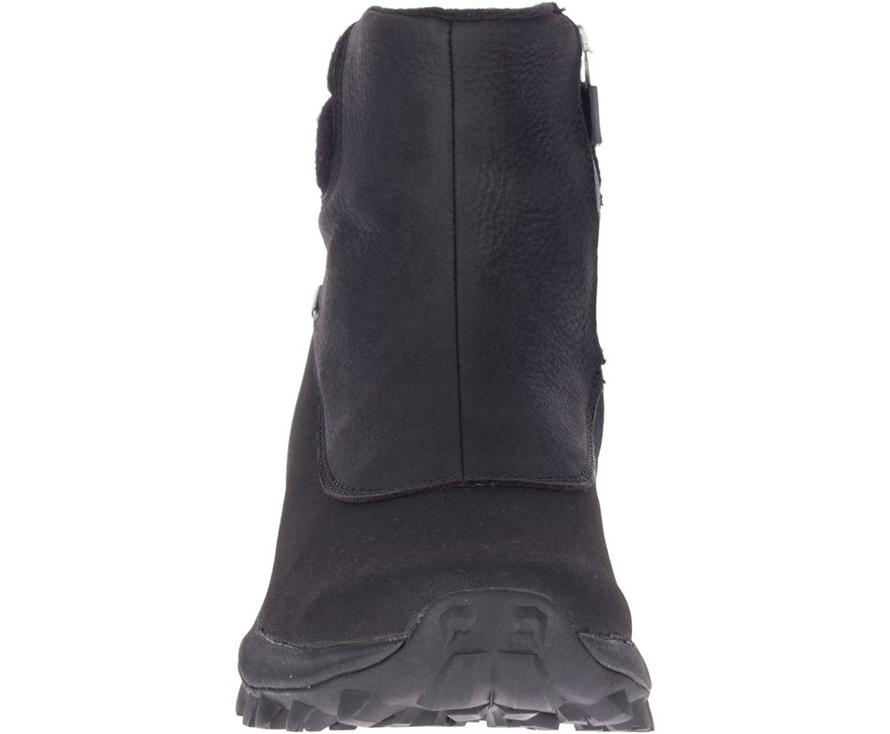 Merrell Boots Black - Thermo Kiruna Mid Zip Waterproof - Womens 37QELBCGK